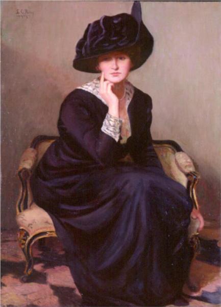The Black Hat, 1914 - Lilla Cabot Perry