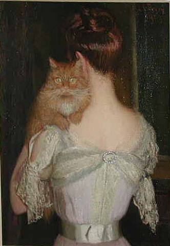Woman with a Cat, 1901 - Lilla Cabot Perry