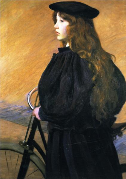 Young Bicyclist, 1895 - Lilla Cabot Perry