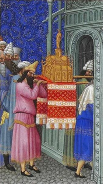 The Ark of God Carried into the Temple - Limbourg brothers