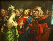 Cristo e a Adúltera - Lorenzo Lotto
