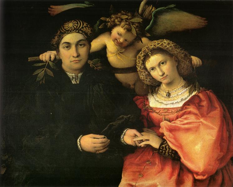 Signor Marsilio Cassotti and his Wife, Faustina, 1523 - 羅倫佐·洛托