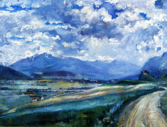 Inn Valley Landscape, 1910 - Ловис Коринт
