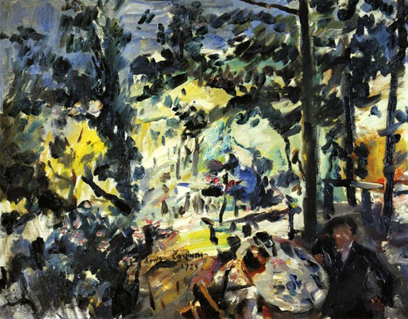 The Walchensee, on the Terrace, 1922 - Lovis Corinth