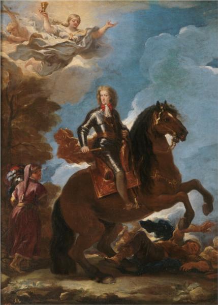 Charles II, King of Spain, on Horseback, 1694 - Luca Giordano