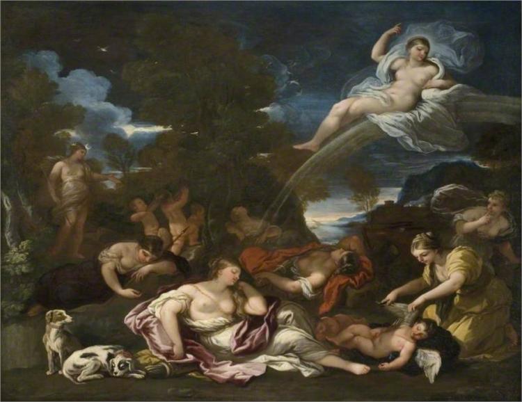 The Disarming of Cupid, an Allegory of Chastity, 1690 - Luca Giordano