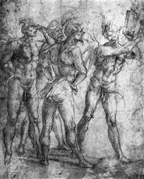 Four Demons with a Book - Luca Signorelli