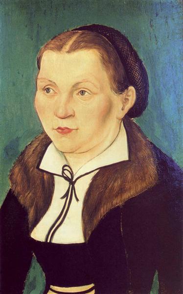 Portrait of Katharina von Bora, c.1530 - 老盧卡斯·克拉納赫