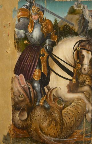 Св. Георгий с головой змея, c.1515 - Лукас Кранах Старший