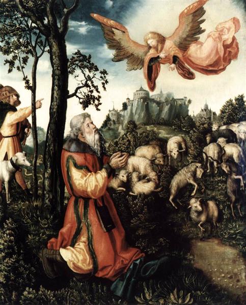 Благовещение Иоахима, 1518 - Лукас Кранах Старший