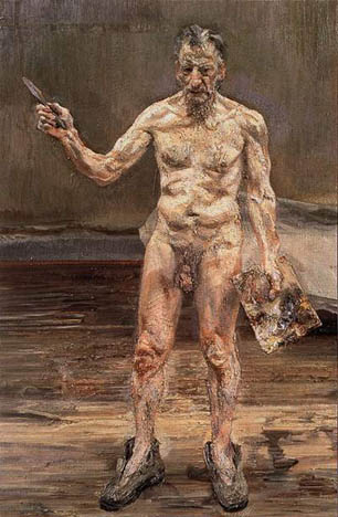 Painter Working, Reflection, 1993 - Луціан Фройд