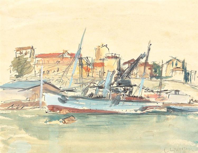 Sozopol Ships, 1940 - Lucian Grigorescu