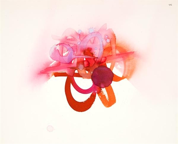 Untitled (Red, orange and pink) - Luis Feito