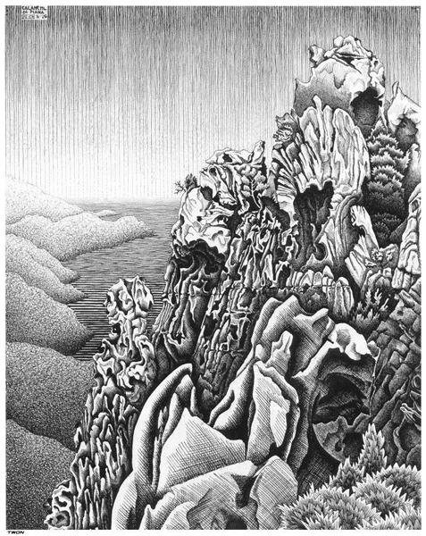 Calanques de Piana, 1928 - Maurits Cornelis Escher