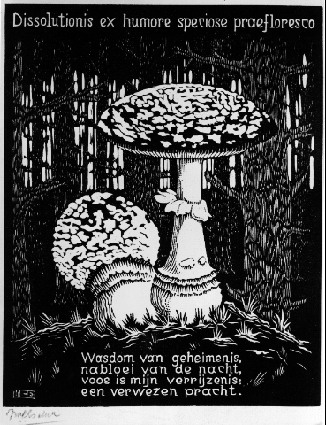 Emblemata - Toadstool, 1931 - M.C. Escher