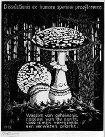Emblemata - Toadstool - Maurits Cornelis Escher