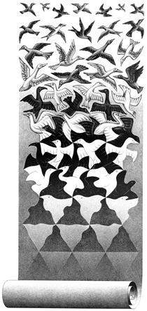 Liberation - M. C. Escher