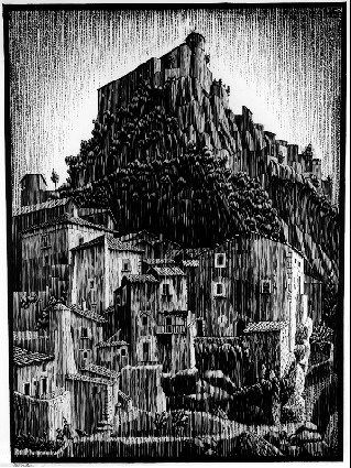 Cerro al Volturno, Abruzzi (January 1930), 1930 - M.C. Escher
