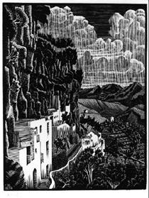 San Cosimo, Ravello (January 1932) - M.C. Escher