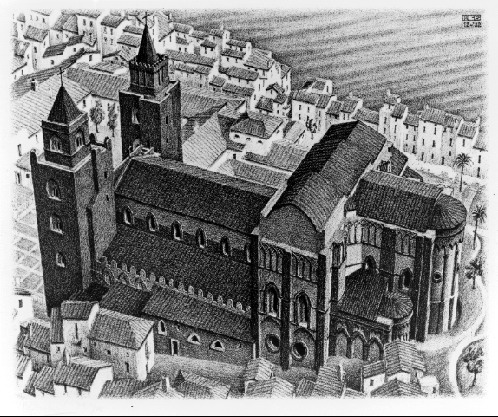 Cathedral of Cefalu, Sicily (December 1932), 1932 - Maurits Cornelis Escher