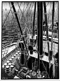 Freighter (September 1936) - M. C. Escher