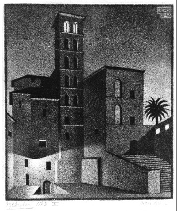 Street in Scanno, Abruzzi, 1946 - Мауріц Корнеліс Ешер