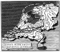 XIIme Congrés Postal Universel: illustration - M.C. Escher