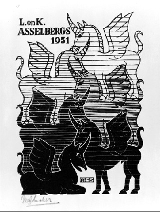 Unicorns, 1951 - Maurits Cornelis Escher
