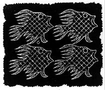Plane-filling Motif with Fish and Bird - M. C. Escher