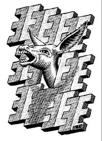 A donkey - M.C. Escher