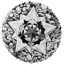 Order and Chaos II (Compass Card) - M.C. Escher