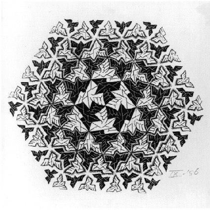 Postal Greeting Card, 1956 - M.C. Escher
