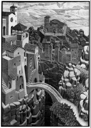 The Bridge, 1930 - M.C. Escher