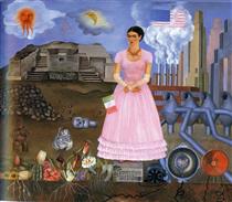 Автопортрет на границе между Мексикой и Соединенными Штатами - Фрида Кало