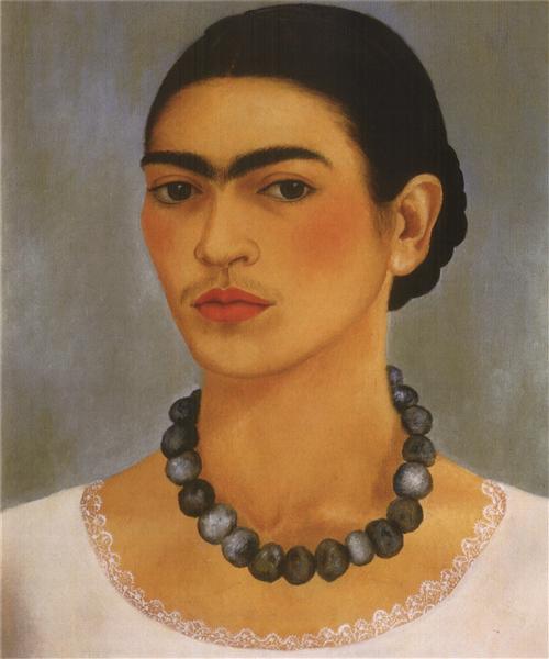 Self Portrait with Necklace, 1933 - Frida Kahlo