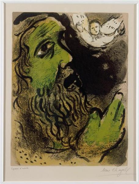 Job praying, 1960 - Marc Chagall