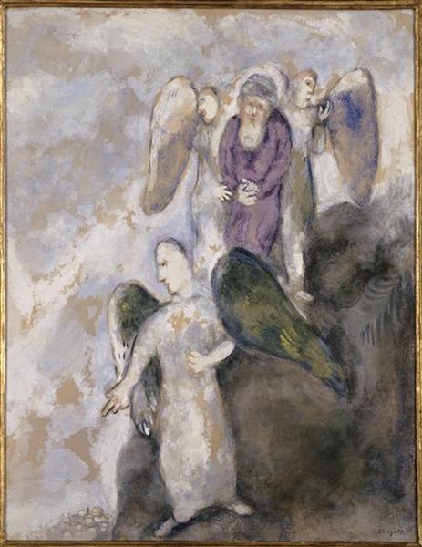 Спуск к Содому, c.1931 - Марк Шагал