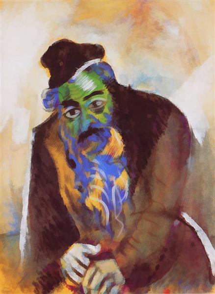 Старый еврей, 1912 - Марк Шагал