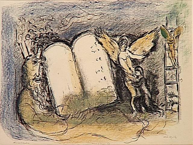 Видение Моисея, 1968 - Марк Шагал