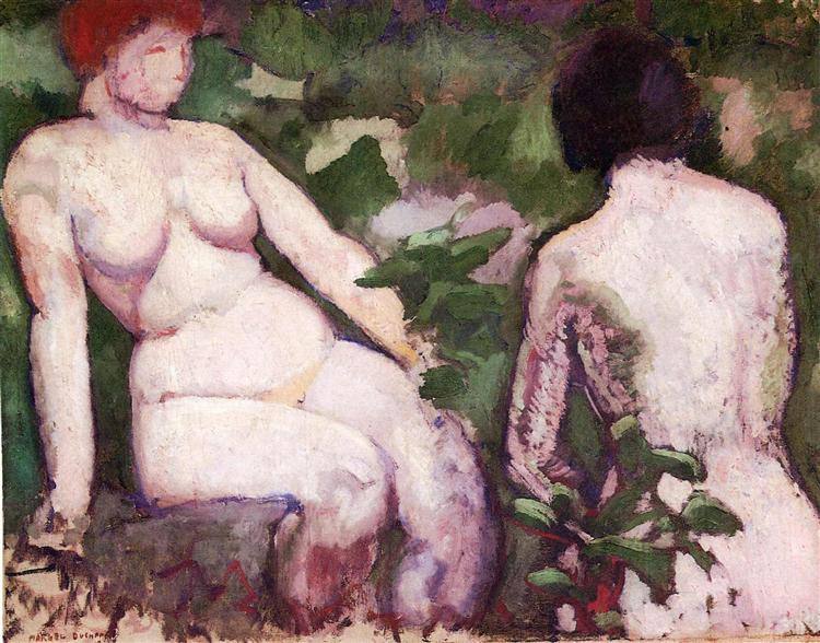 Two Nudes, 1910 - Марсель Дюшан