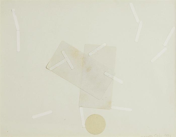 Sketch for a collage, 1974 - Marcelle Cahn