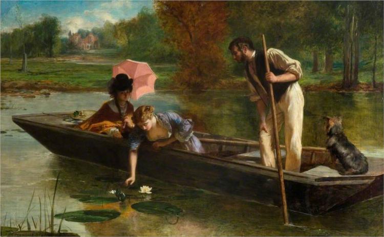 A Pleasant Spot on the Thames, 1863 - Marcus Stone