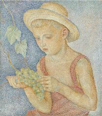 Boy with Grapes - Marevna (Marie Vorobieff)