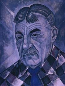 Portrait of Sergei Diaghilev - Marevna (Marie Vorobieff)