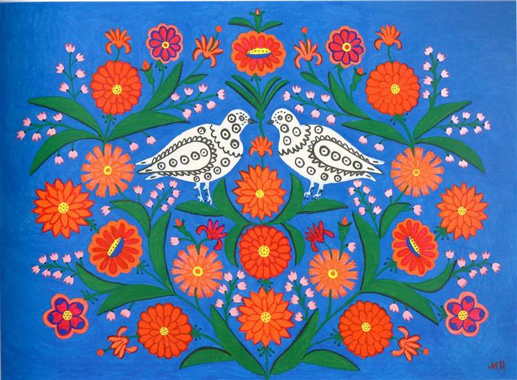 Голуб і голубонька, 1982 - Марія Примаченко