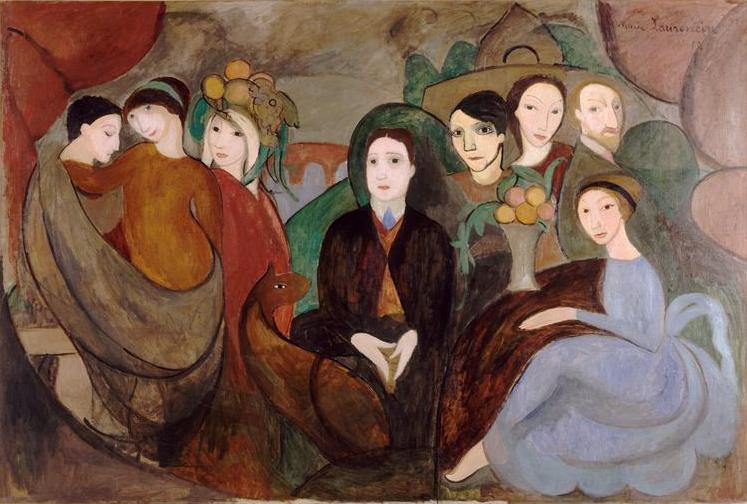 Apollinaire and His Friends, 1909 - Marie Laurencin