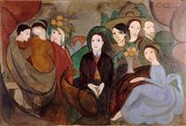 Apollinaire and His Friends - Marie Laurencin