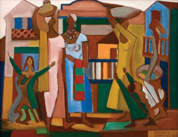 Composition With Figures, 1965 - Mário Zanini