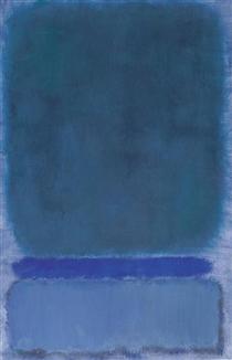 Untitled (Green on Blue) - Mark Rothko