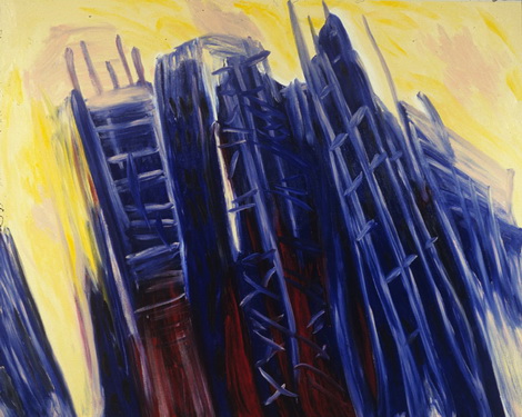 Yellow Sky, 1986 - Martha Diamond